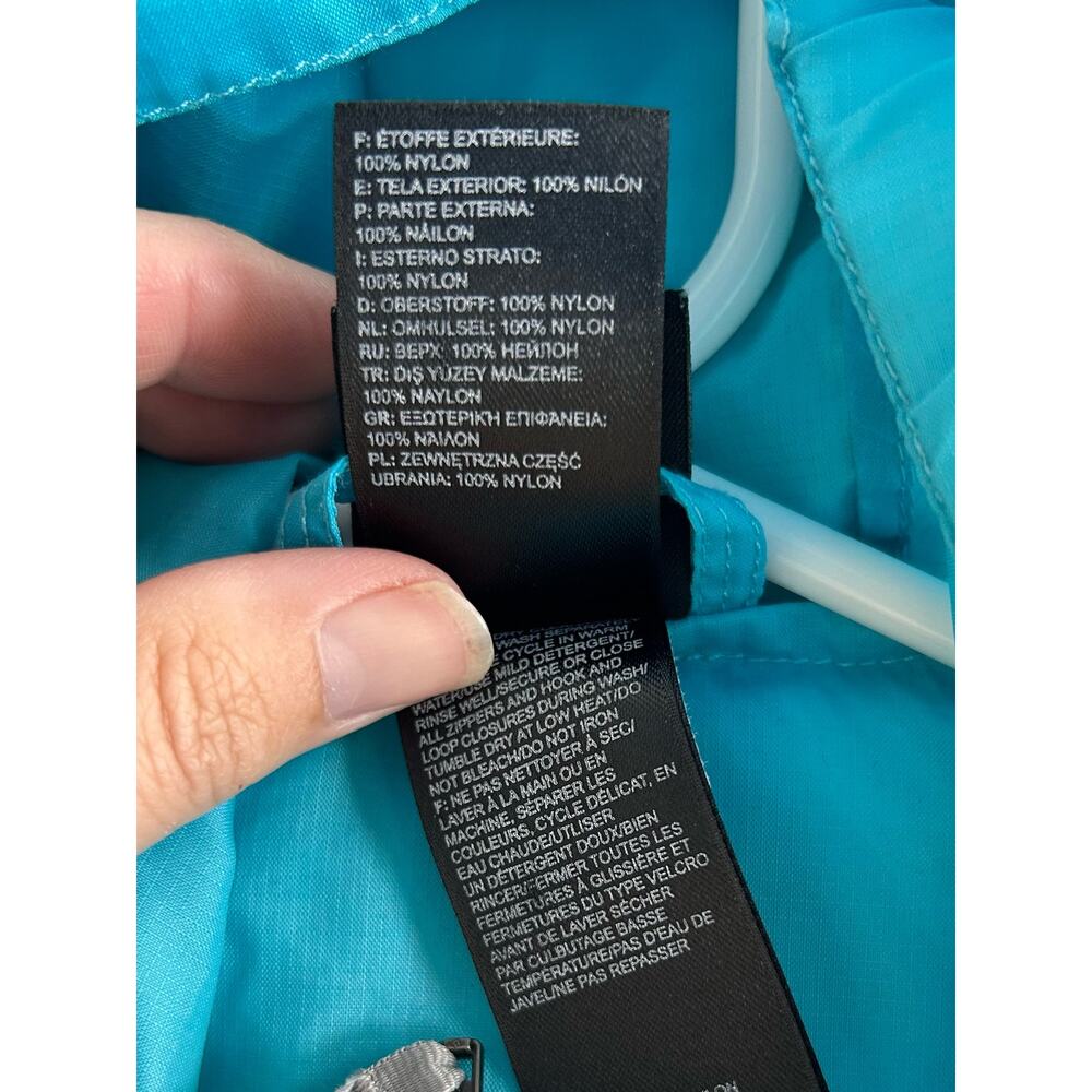 The North Face Hydrenalite Girls Hooded Windbreaker Rain Jacket‎ Blue SZ L 14-16 - Picture 11 of 11